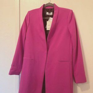 Mango Structured Blazer Fuschia/Pink